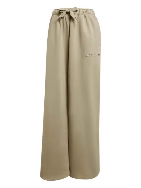 adidas tie-waist embroidered track pants