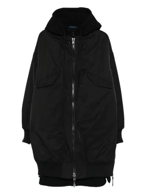 Yohji Yamamoto hooded pocket parka coat