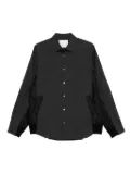 sacai checked-pattern shirt jacket - Grey