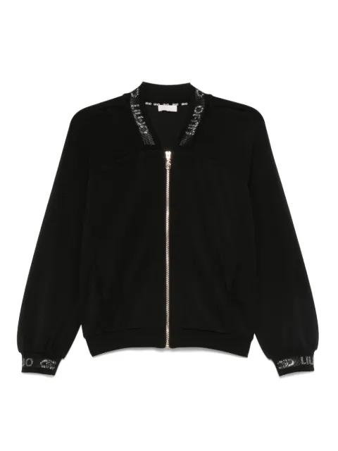 LIU JO logo-details zip-up jacket