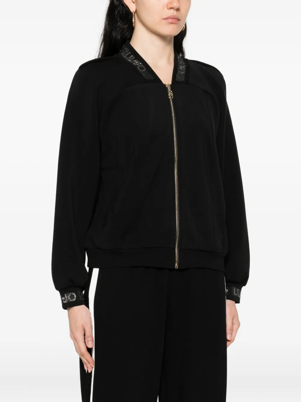 LIU JO Jack met rits en logodetails Zwart