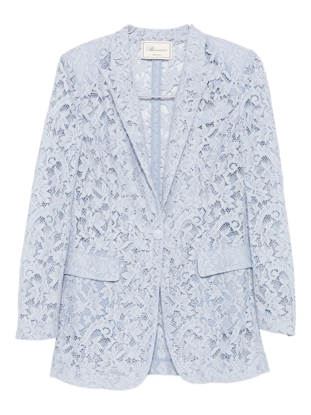 Blumarine lace single-breasted blazer