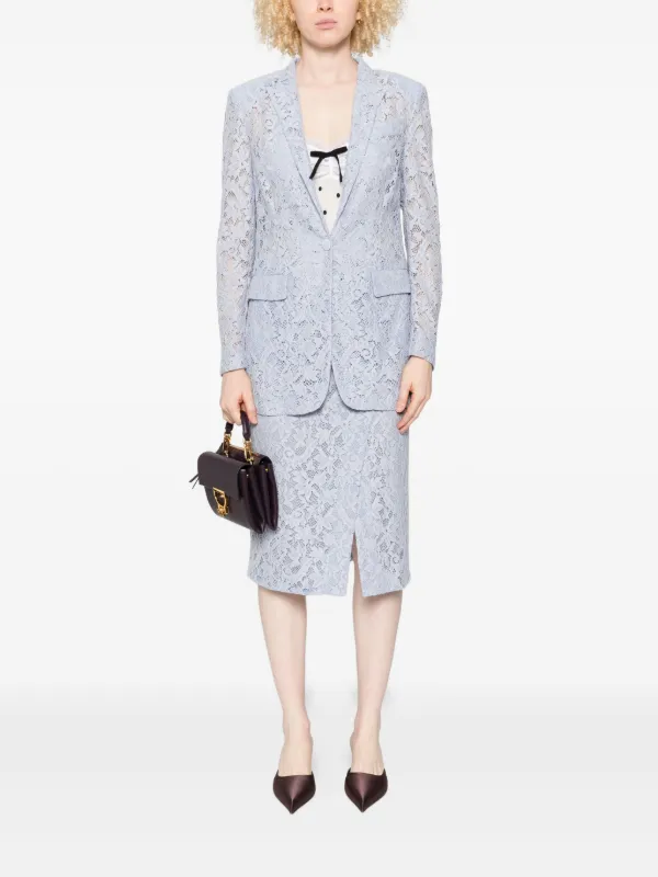 Blumarine レース シングルジャケット | ブルー | FARFETCH JP