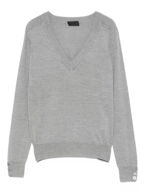 LIU JO button-cuff V-neck top