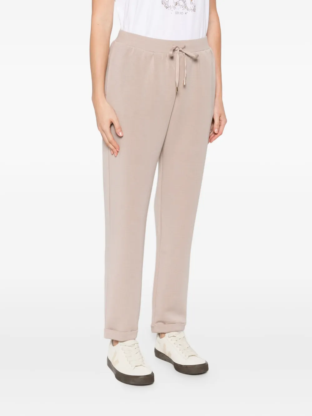 LIU JO Broek met trekkoordtaille Beige