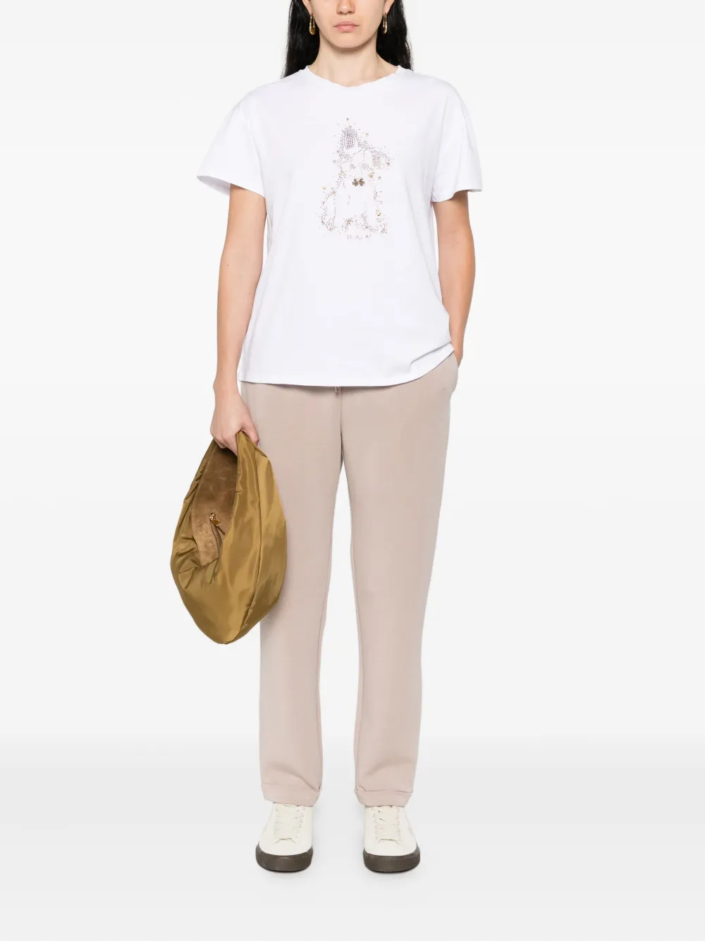 LIU JO drawstring-waist cuffed trousers | Sweatpants | Image 2