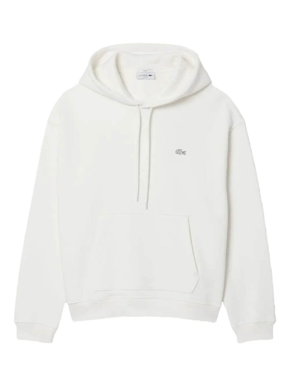 Lacoste Kids' Logo-embroidered Hoodie In White