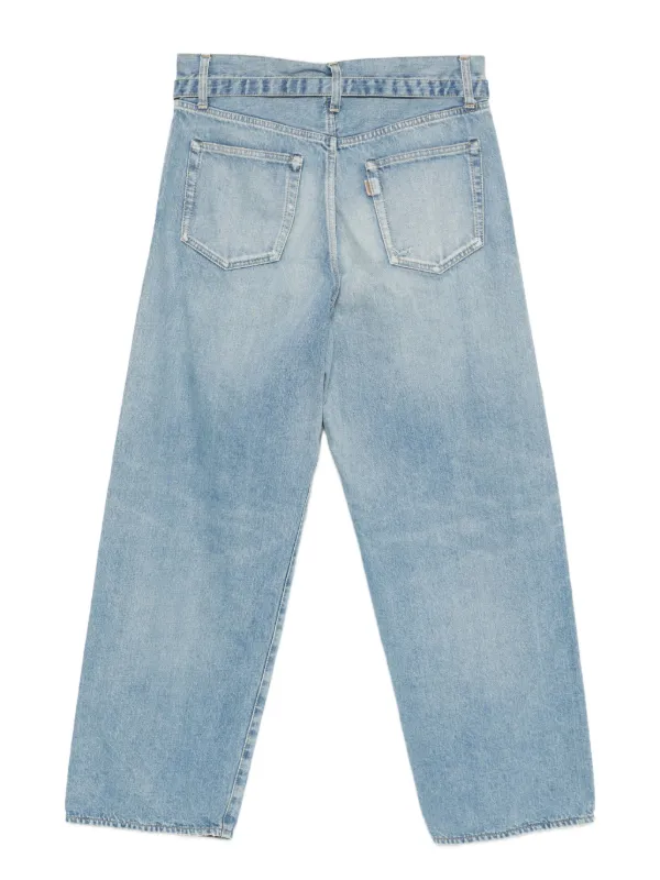 Sacai ベルテッド ジーンズ | ブルー | FARFETCH JP