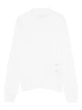 LIU JO pearl-embellishment wool sweater - Neutrals