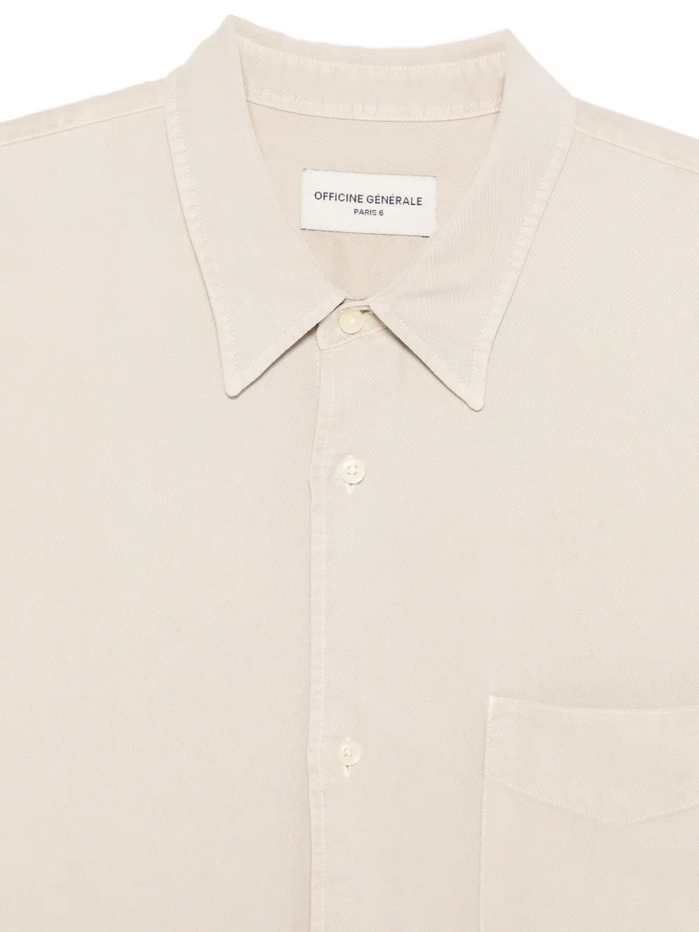 Officine Generale Guido overhemd Beige