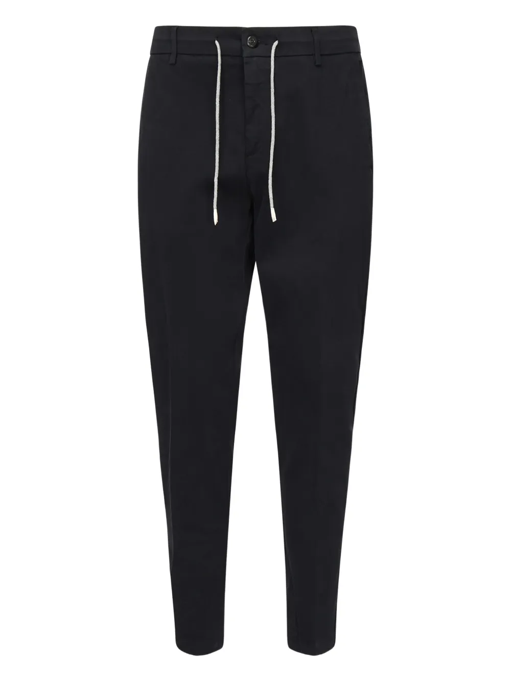 Eleventy drawstring-waist tapered trousers Blauw
