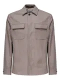 Eleventy herringbone pocket jacket - Grey