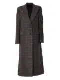 OUR LEGACY Manta checked single-breasted coat - Brown