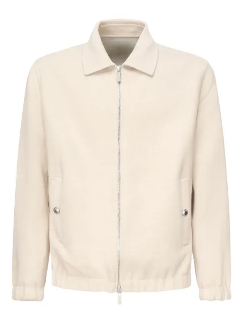 Eleventy zip-fastening wool jacket
