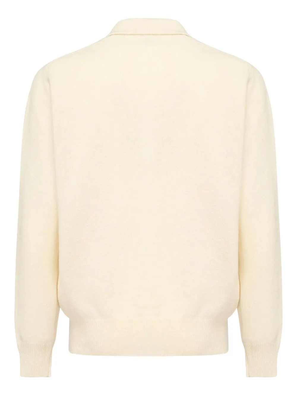 Eleventy long-sleeve polo shirt Beige