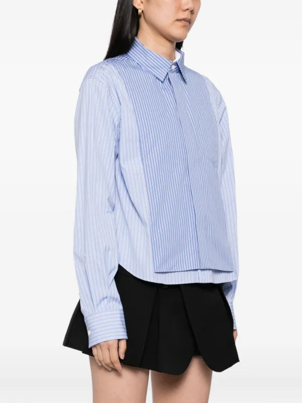 sacai ストライプシャツ