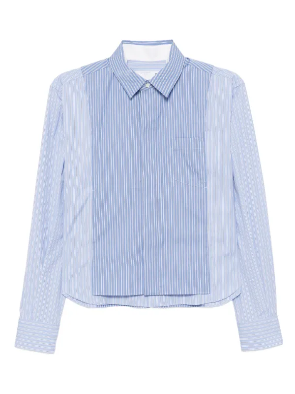 サカイ sacai ストライプシャツ 中古・古着通販】sacai (サカイ) ストライプシャツ ブルー