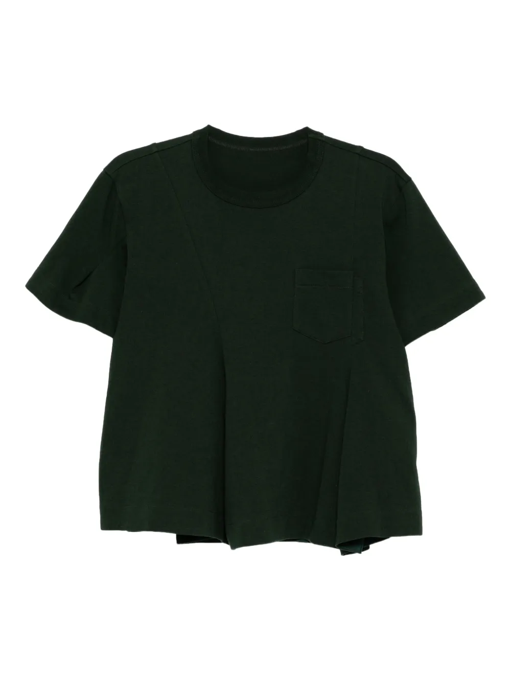 layered cotton T-shirt
