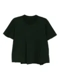 sacai layered cotton T-shirt - Green