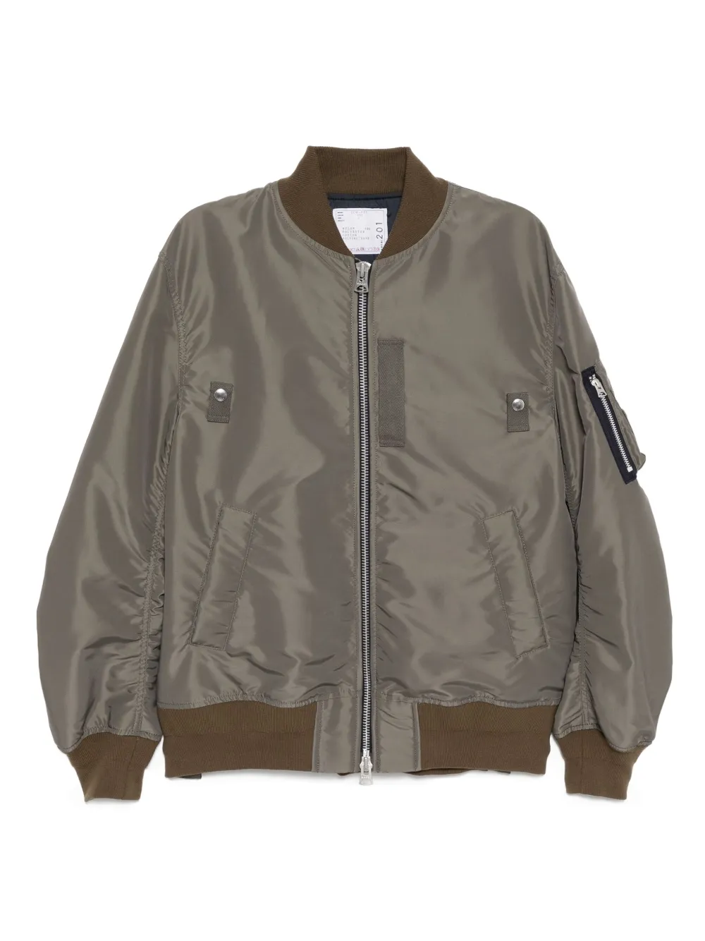 Sacai Twill bomberjack Groen