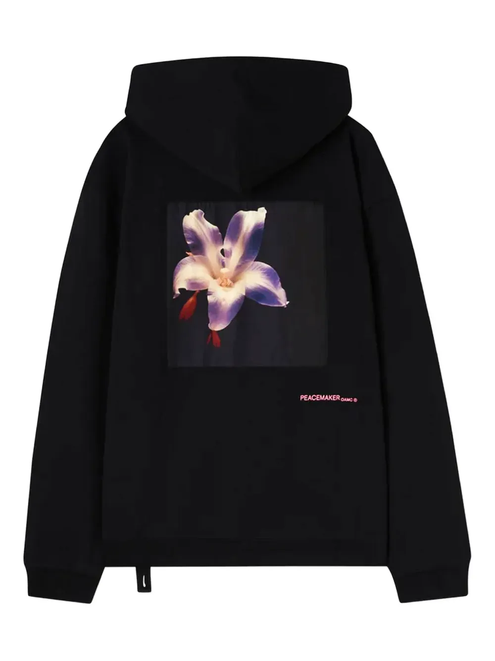 OAMC Peacemaker Hoodie met bloemenprint en logo Zwart