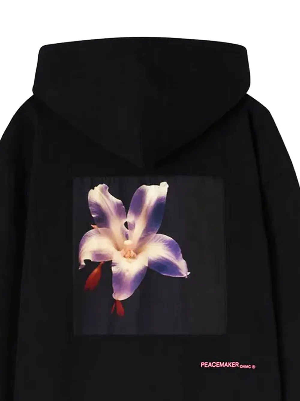 OAMC Peacemaker Hoodie met bloemenprint en logo Zwart
