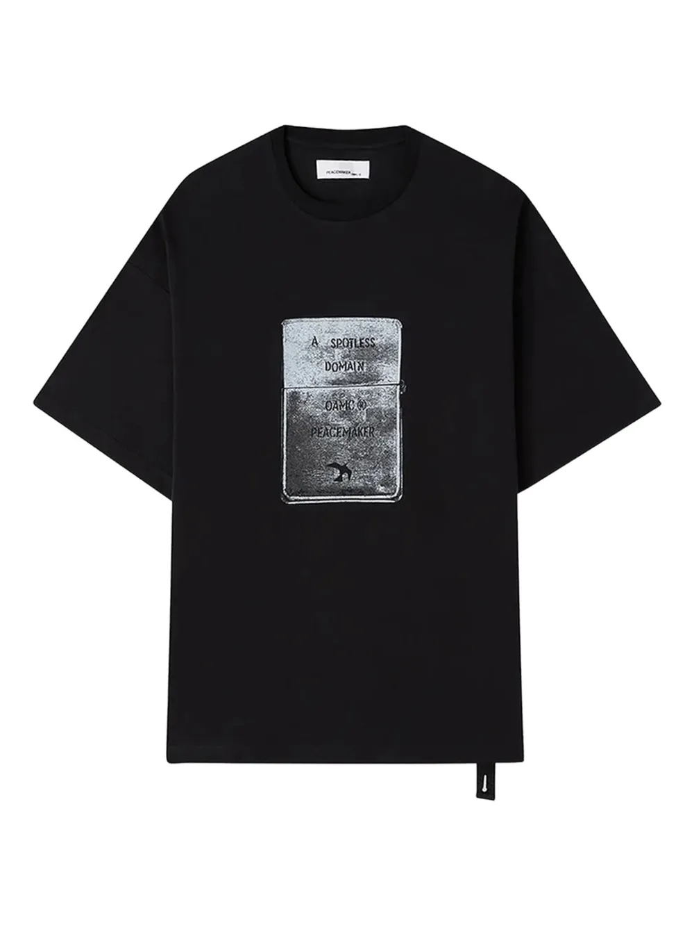 OAMC Peacemaker Katoenen T-shirt met print Zwart