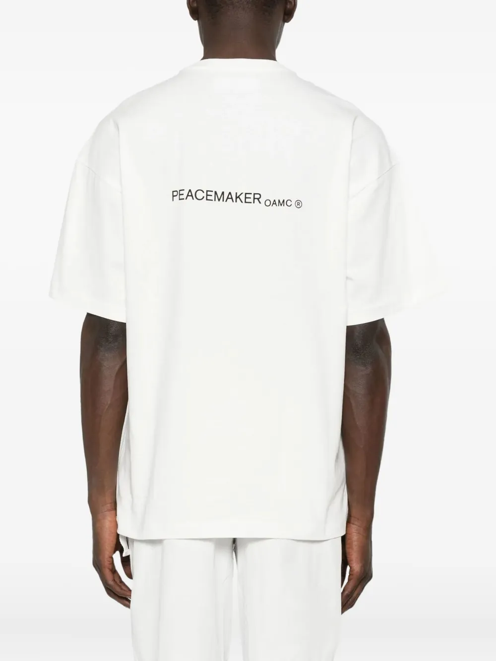 OAMC Peacemaker Katoenen T-shirt met print Wit