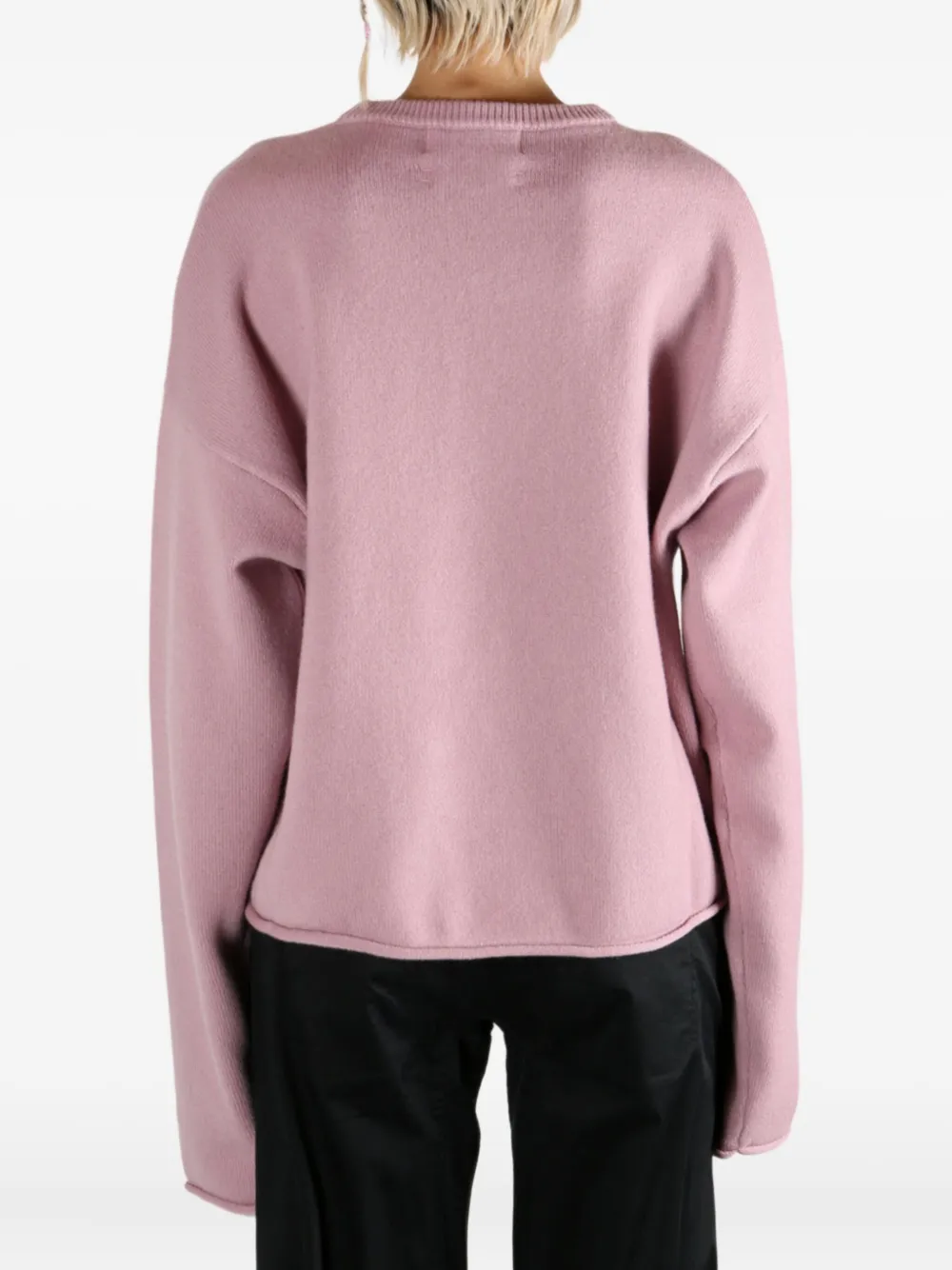 extreme cashmere round-neck cashmere sweater Roze