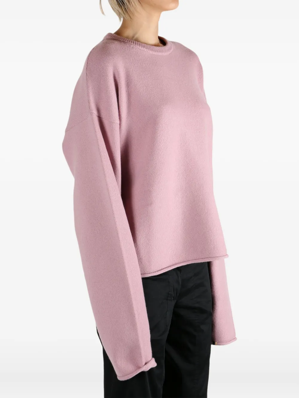 extreme cashmere round-neck cashmere sweater Roze