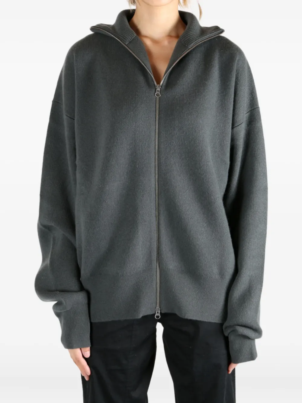 extreme cashmere n°319 high-neck zip-up cardigan | Cardigans | Image 2