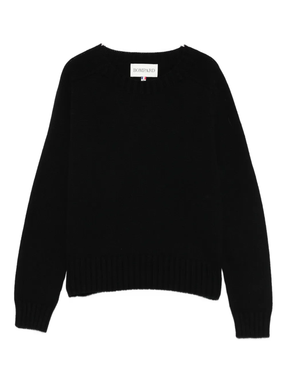 Eric Bompard Round-neck Cashmere Sweater In Black