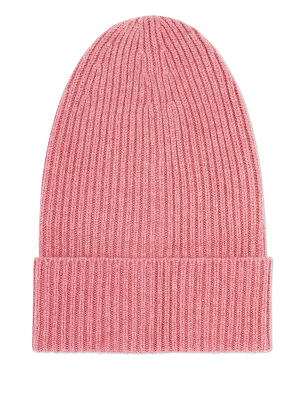 Eric Bompard Ribbed Cashmere Beanie In Pink