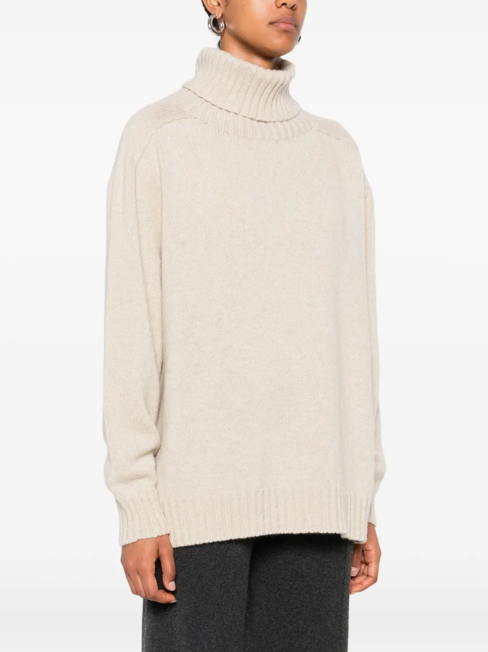  Bompard Roll-neck Raglan-sleeve Sweater - Neutrals 