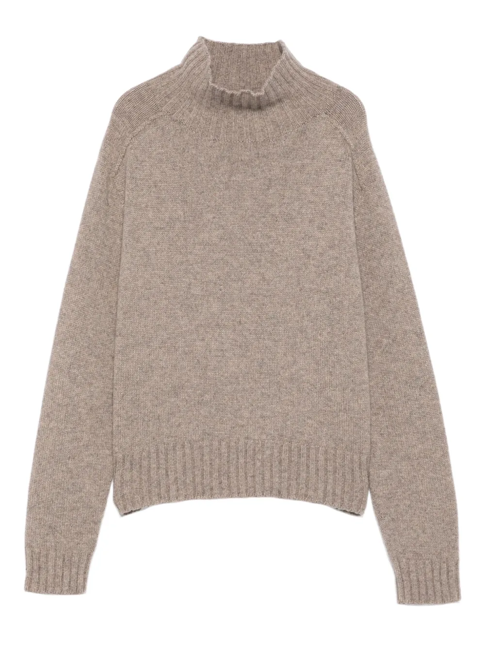 Eric Bompard Turtleneck Cashmere Sweater In Brown