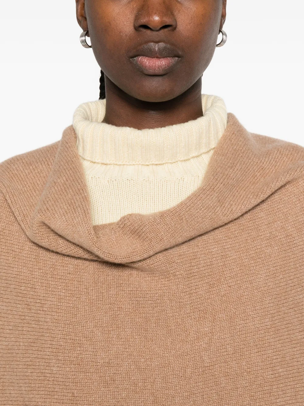 Eric Bompard Cashmere Poncho In Brown