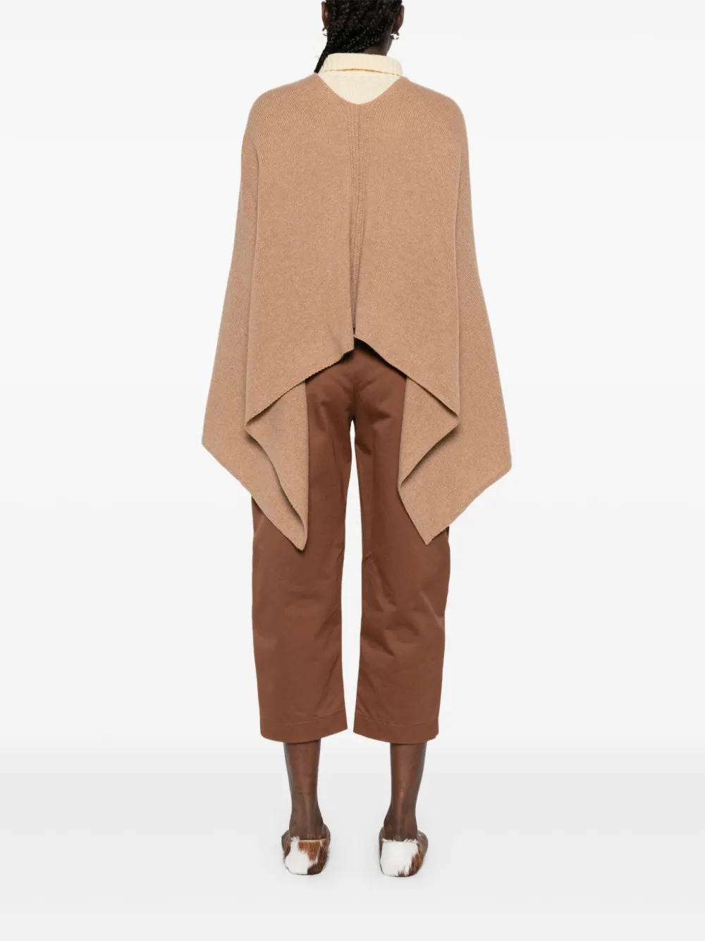 Eric Bompard Cashmere Poncho In Brown