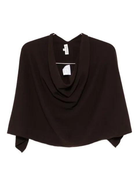 Eric Bompard cowl-neck cashmere poncho