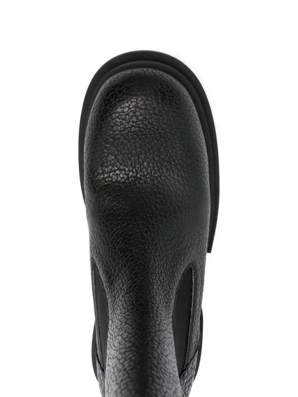 靴 Rickowens Beatle Bogun RICK OWENS Beatles Bogun Ankle Boots BLACK | Base Blu