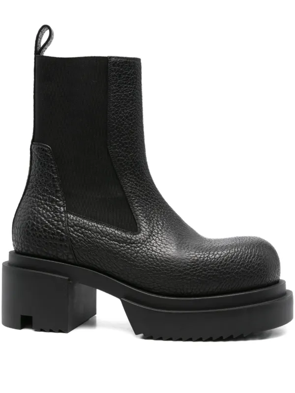 昭王　rick owens Beatle Bogun RICK OWENS Beatle Bogun leather Chelsea boots | NET-A-PORTER