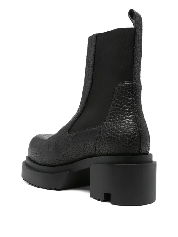 RICK OWENS ブラック Beatle Bogun ブ ーツ サイズ40 Rick Owens Beatle Bogun 60mm プラットフォーム ブーツ