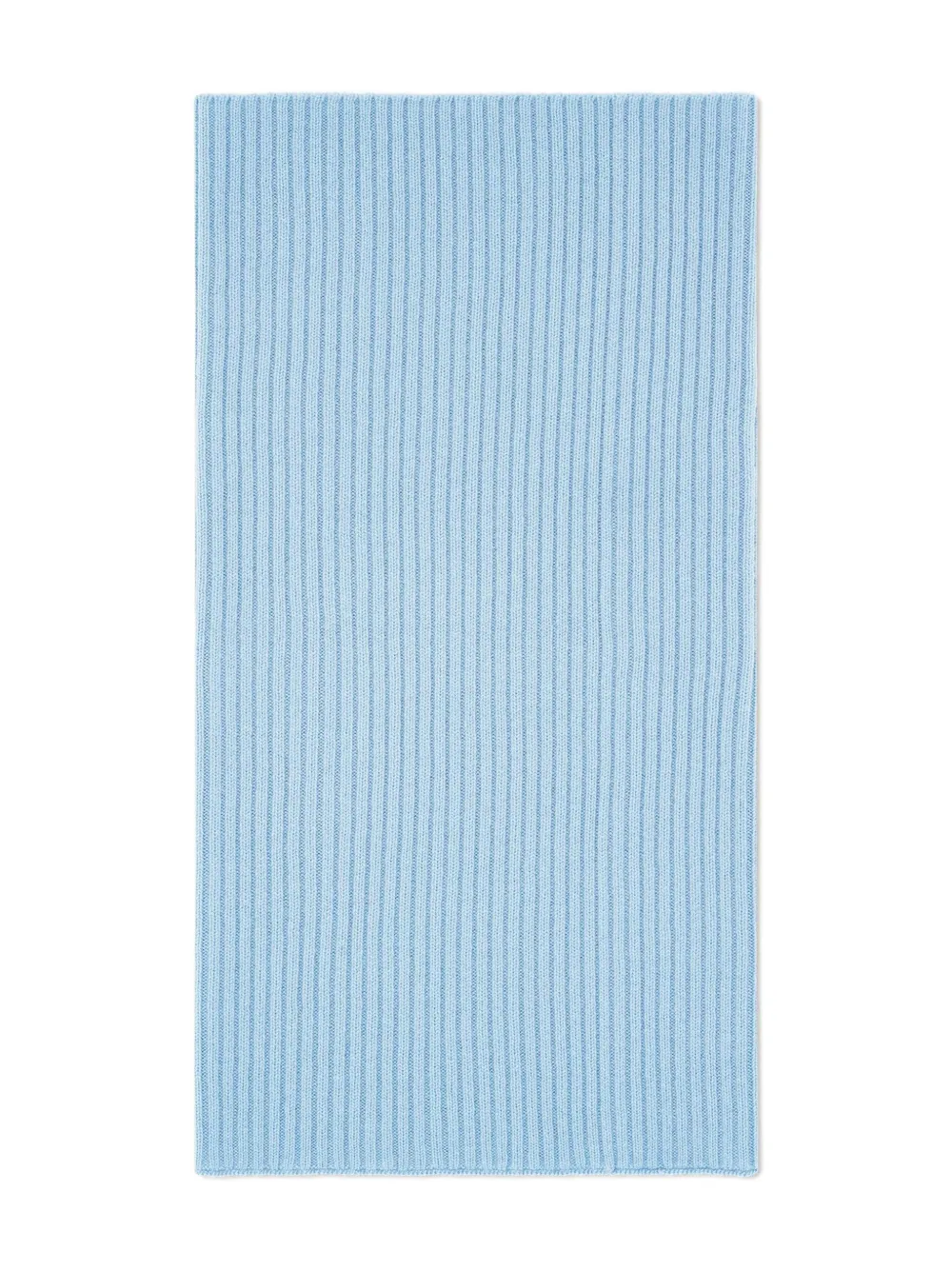 Eric Bompard Ribbed Scarf In Blue