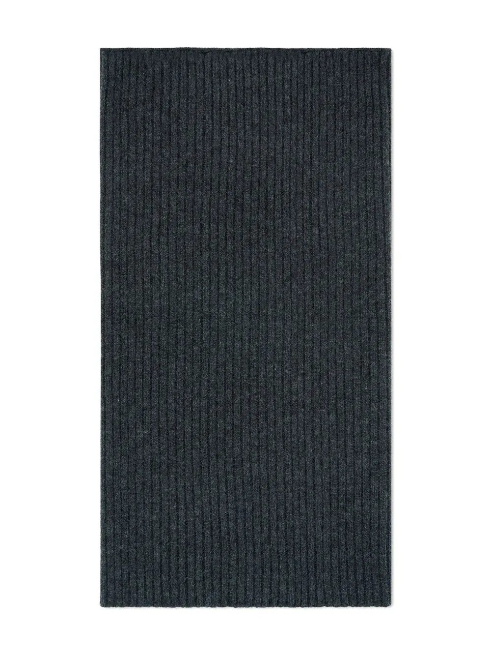 Eric Bompard Ribbed Scarf In Gray