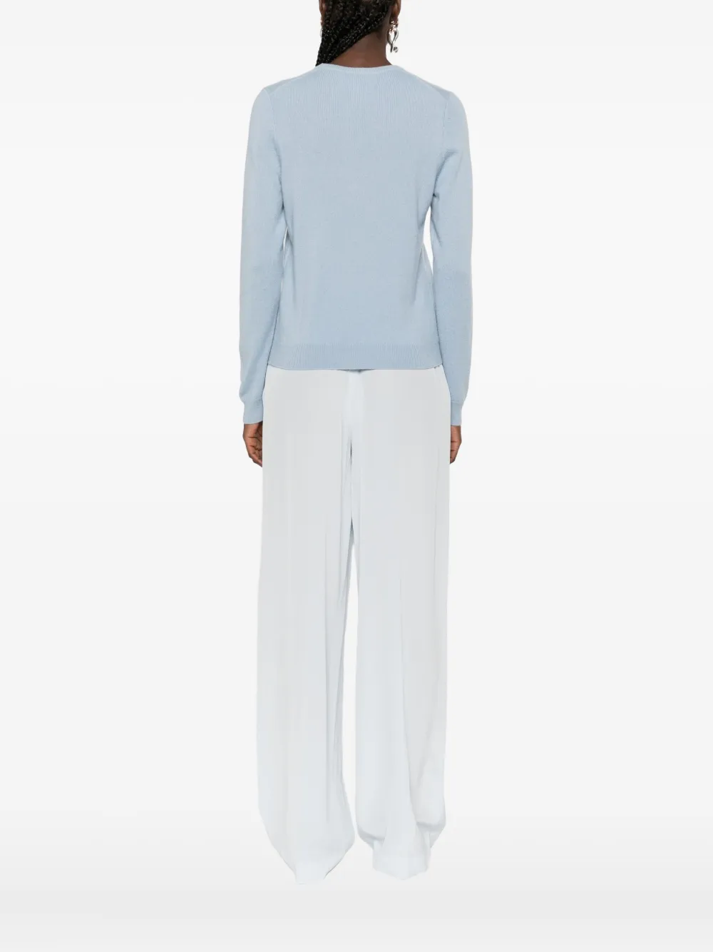 Eric Bompard Kasjmier trui met ronde hals Blauw