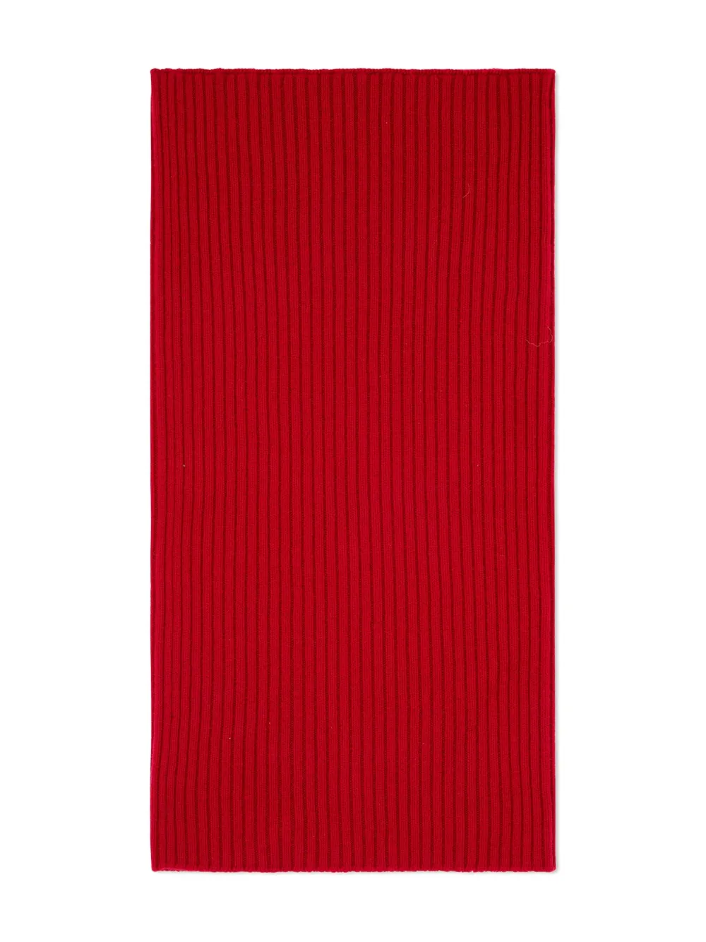 Eric Bompard Ribbed Scarf In Red