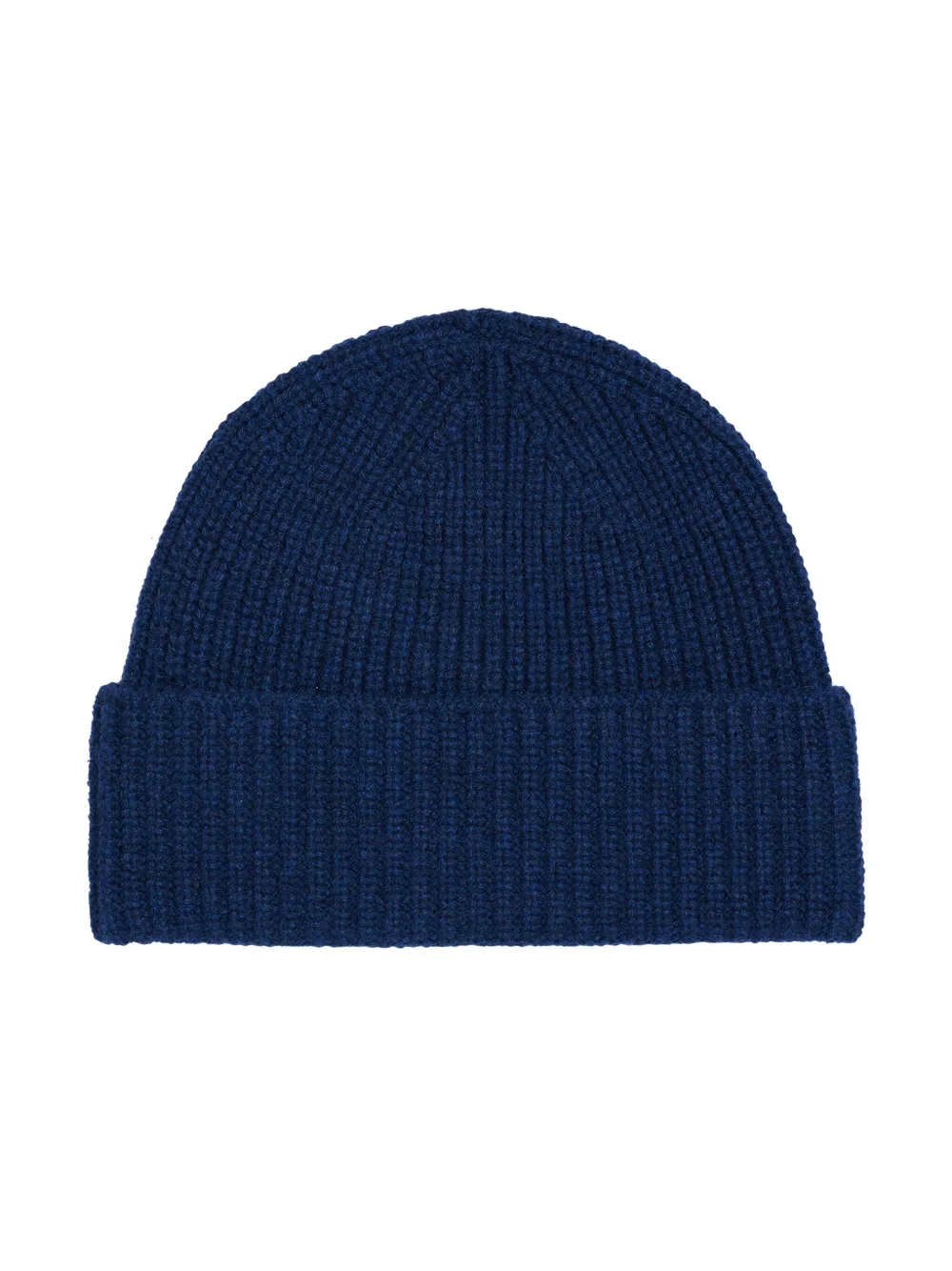 Eric Bompard Ribbed-knit Beanie Hat In Blue