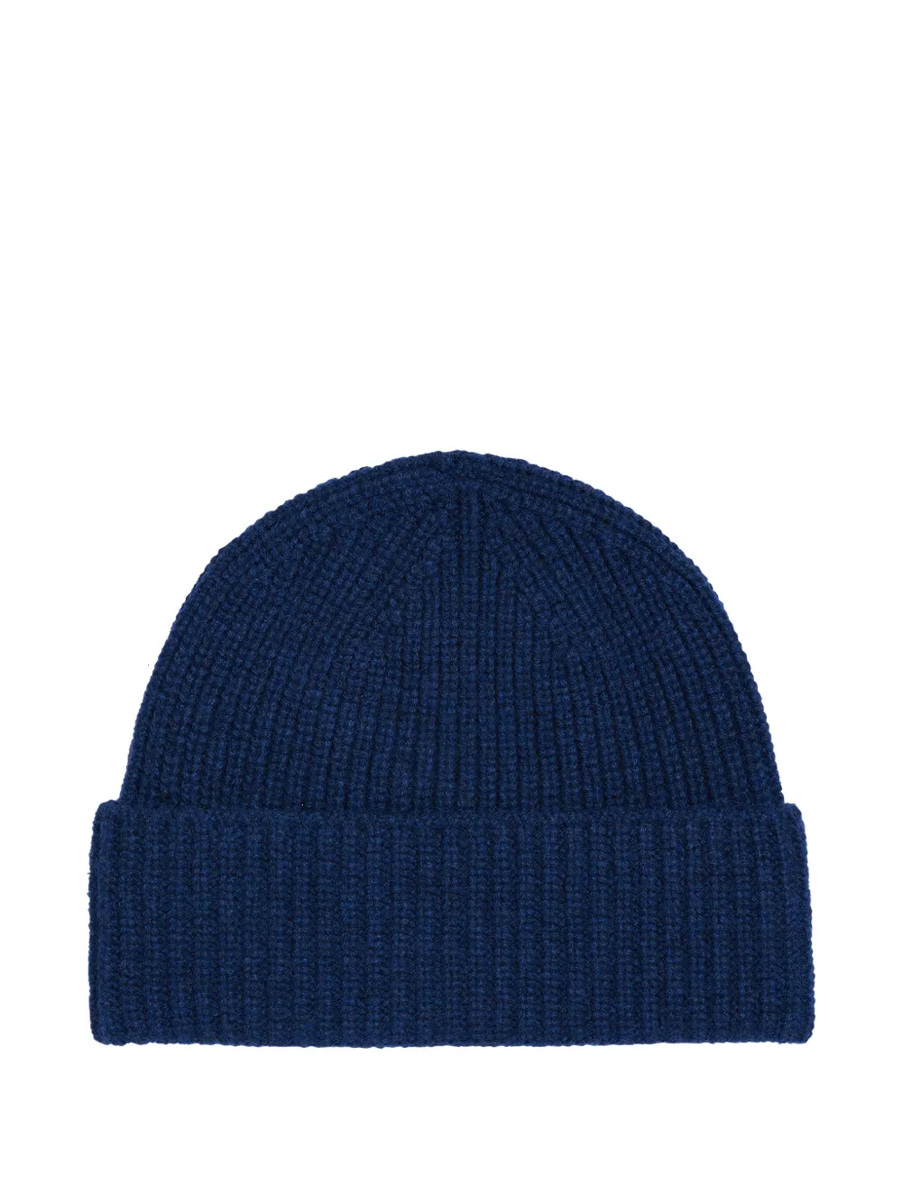 Eric Bompard Ribbed-knit Beanie Hat In Blue