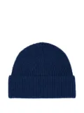 Eric Bompard ribbed-knit beanie hat - Blue