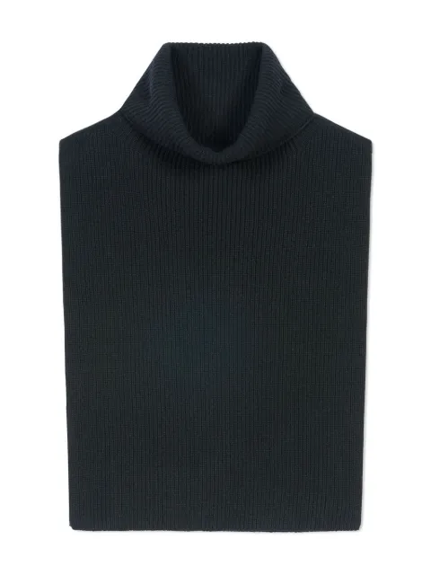 Eric Bompard turtleneck ribbed scarf