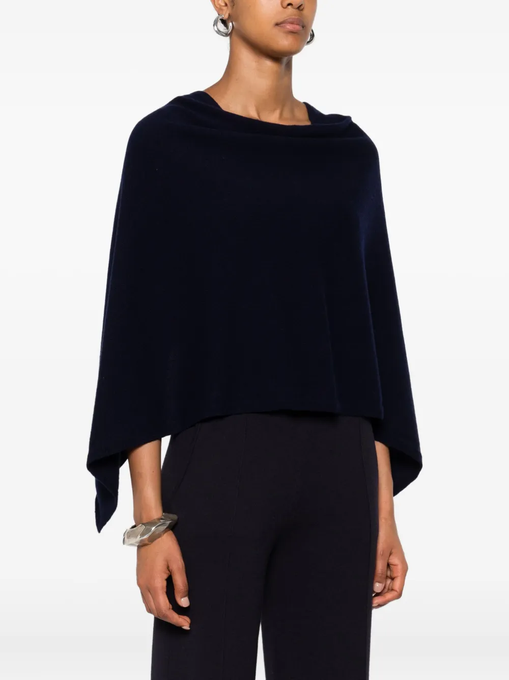 Eric Bompard Kasjmier poncho Blauw